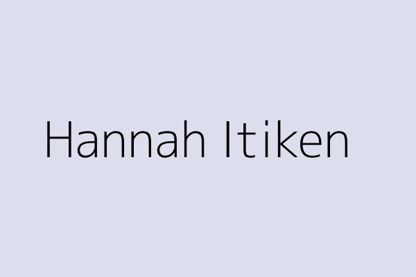 Hannah Itiken